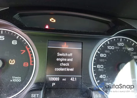 2012 Audi A4 2.0T Premium z USA, uszkodzony, nr VIN WAUKFAFL3CA082929